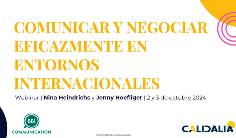 Webinar: The relevance of Intercultural Competence for international communication and negotiation